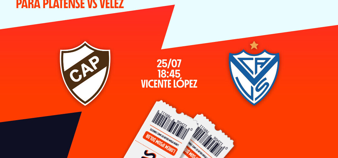 Sorteo de entradas para Platense vs Vélez | Fecha 7