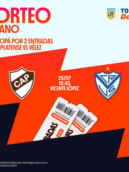 Sorteo de entradas para Platense vs Vélez | Fecha 7